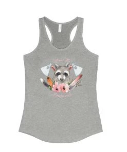 Arm The Animals Women's | Woodland Raccoon | Ideal Tank Top