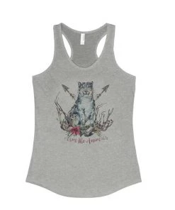 Arm The Animals Tank Tops Women's | Ridgeline Snow Leopard | Ideal Tank Top