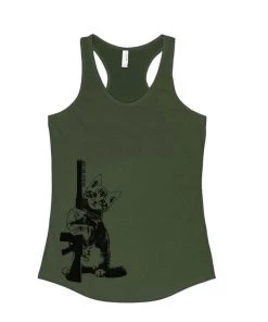 Arm The Animals Women's | Ain't Kitten Around | Ideal Tank Top Tank Tops