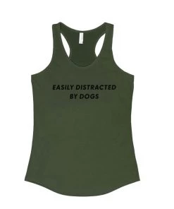 Arm The Animals Women's | Easily Distracted Dog | Ideal Tank Top