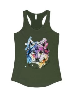 Arm The Animals Women's | Sunset Wolf | Ideal Tank Top