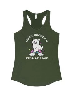 Arm The Animals Tank Tops Women's | Rage Kitty | Ideal Tank Top