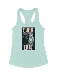 Arm The Animals Women's | Purr Evil | Ideal Tank Top Tank Tops