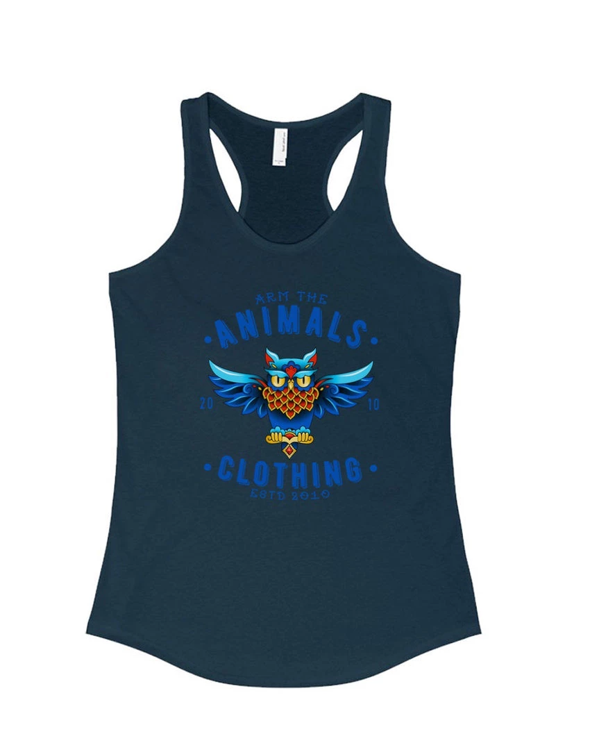 Arm The Animals Tank Tops Women's | Varsity Owl | Ideal Tank Top