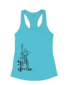 Arm The Animals Cat Designs Women's | 4th Of July Ain't Kitten Around | Ideal Tank Top