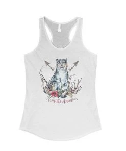 Arm The Animals Tank Tops Women's | Ridgeline Snow Leopard | Ideal Tank Top