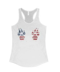 Arm The Animals Women's | 4th Of July Paw-sive Aggressive | Ideal Tank Top