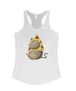 Cat Designs Women's | Pizza Cat Derp | Tank Top
