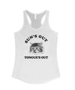 Cats With Their Tongues Out Women's | Sun’s Out, Tongue’s Out | Tank Top