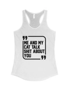 Arm The Animals Women's | Sh*t Talkers (Cat) | Ideal Tank Top Tank Tops