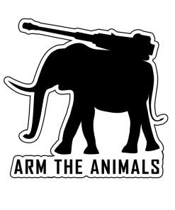 Arm The Animals Collections Stickers | Iron Tusk | Die Cut Sticker