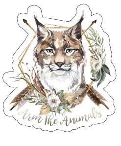 Arm The Animals Stickers | Ridgeline Lynx | Die Cut Sticker Cat Designs