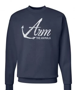 Arm The Animals Crewneck Sweatshirts Unisex | Armed Anchor | Crewneck Sweatshirt