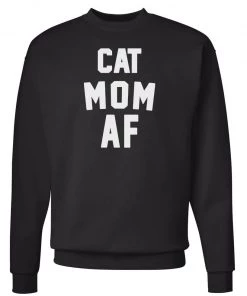 Arm The Animals Unisex | Cat Mom AF | Crewneck Sweatshirt