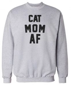 Arm The Animals Unisex | Cat Mom AF | Crewneck Sweatshirt