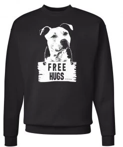 Arm The Animals Unisex | Free Hugs Pittie | Crewneck Sweatshirt
