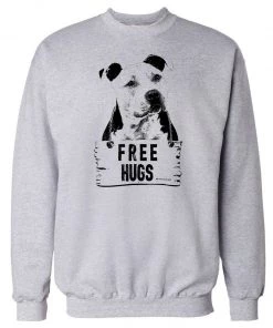 Arm The Animals Unisex | Free Hugs Pittie | Crewneck Sweatshirt