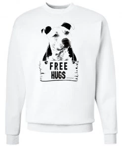 Arm The Animals Unisex | Free Hugs Pittie | Crewneck Sweatshirt