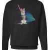 Arm The Animals Cat Designs Unisex | Hologram Battle Cat | Crewneck Sweatshirt