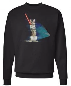Arm The Animals Cat Designs Unisex | Hologram Battle Cat | Crewneck Sweatshirt