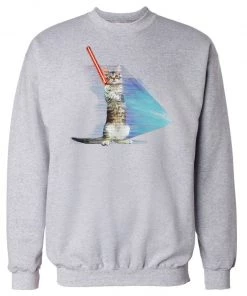 Arm The Animals Cat Designs Unisex | Hologram Battle Cat | Crewneck Sweatshirt