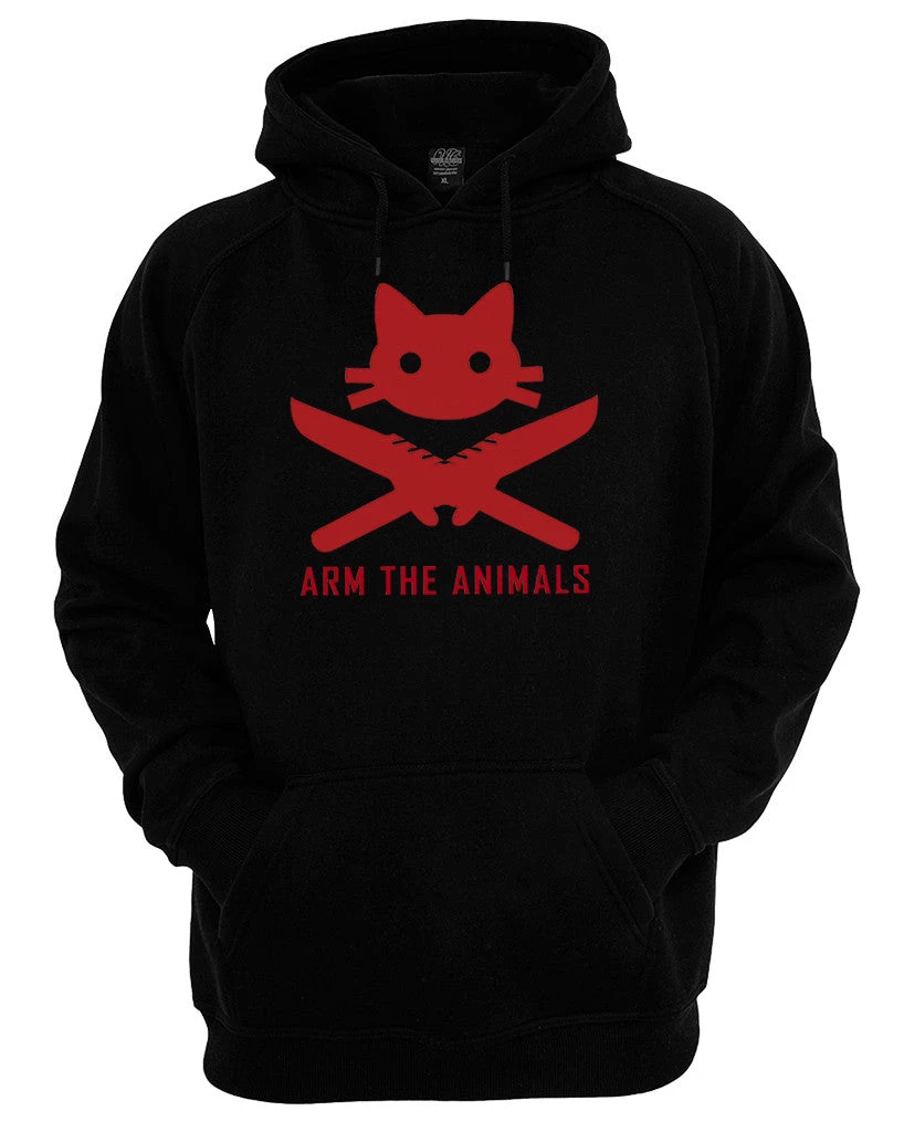 Arm The Animals Hoodies Unisex | 9 Lives 2 Lose Classic | Hoodie