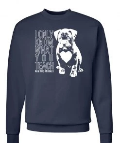 Arm The Animals Unisex | What You Teach Pittie | Crewneck Sweatshirt
