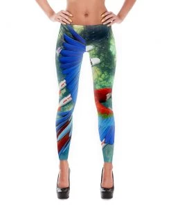 Printful Premium Leggings Women's | Bomber Macaw | Leggings