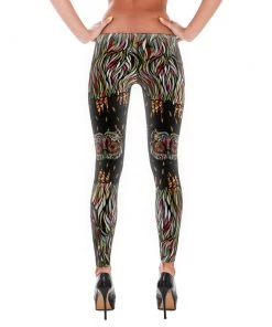 Printful Premium Leggings Women's | Rev-OWL-Ver Eyes | Leggings
