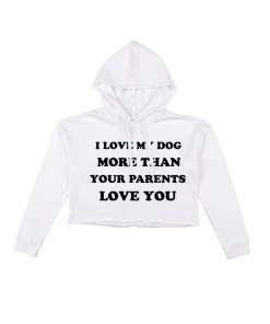 Arm The Animals Women's | Love My Dog | Crop Hoodie