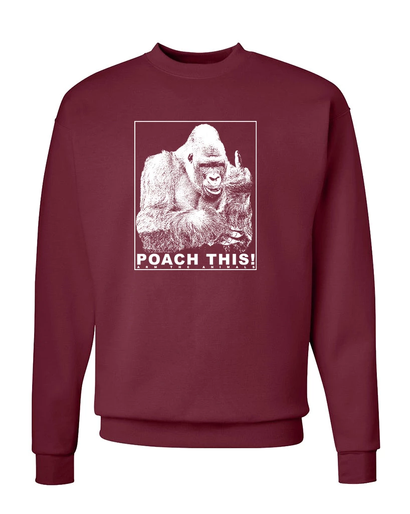 Arm The Animals Crewneck Sweatshirts Unisex | Poach This | Crewneck Sweatshirt