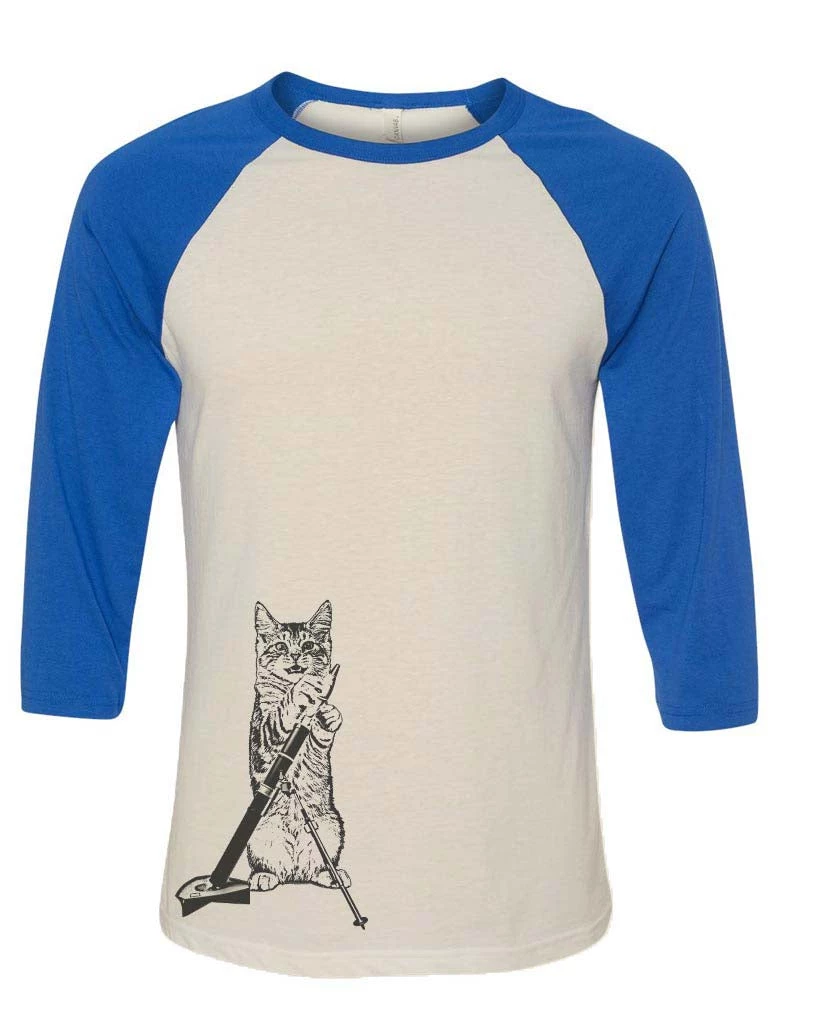 Arm The Animals Unisex | Mortar Meow | 3/4 Sleeve Raglan