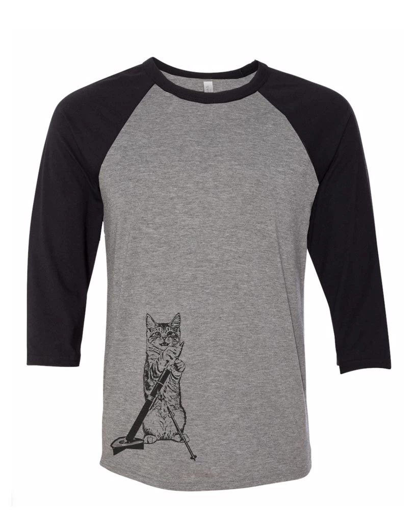Arm The Animals Unisex | Mortar Meow | 3/4 Sleeve Raglan