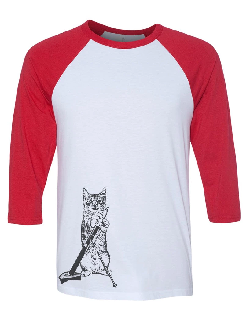 Arm The Animals Unisex | Mortar Meow | 3/4 Sleeve Raglan