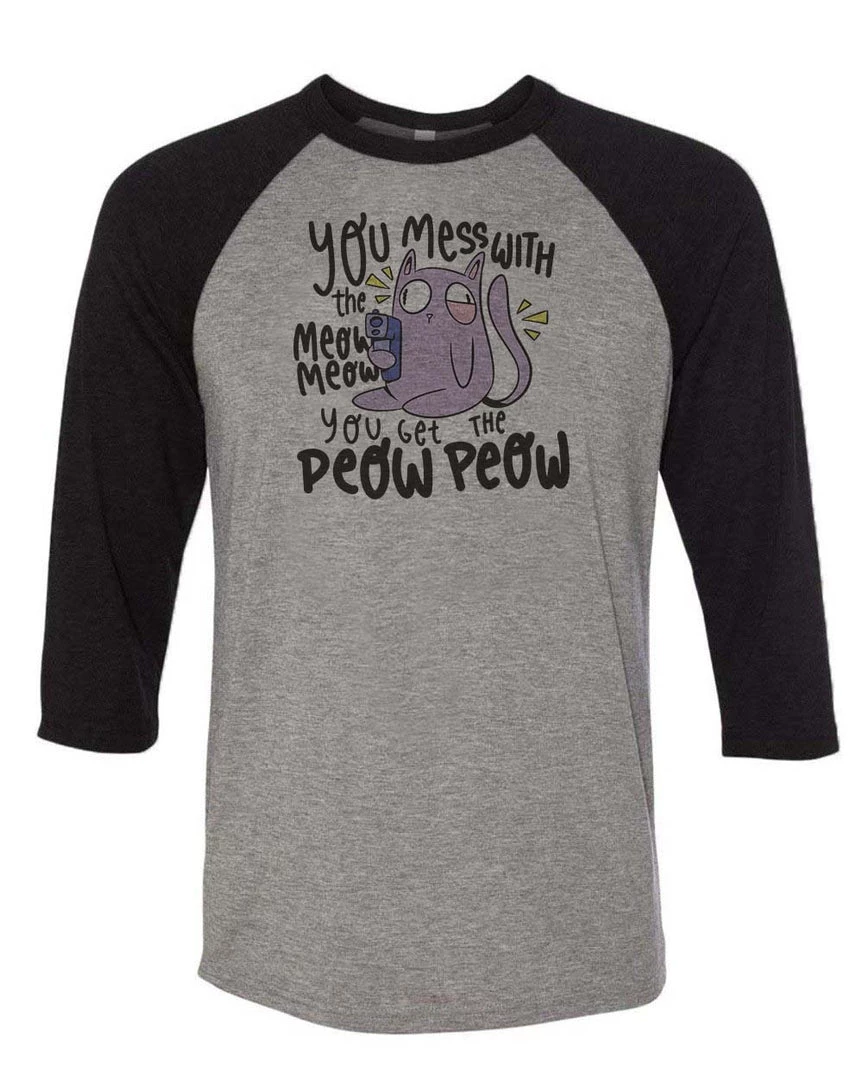 Arm The Animals Unisex | Peow Peow | 3/4 Sleeve Raglan
