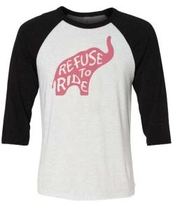WLSOS Unisex | Refuse To Ride | 3/4 Sleeve Raglan 3/4 Sleeve Raglans