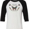Arm The Animals Unisex | Tattoo Butterfly | 3/4 Sleeve Raglan 3/4 Sleeve Raglans