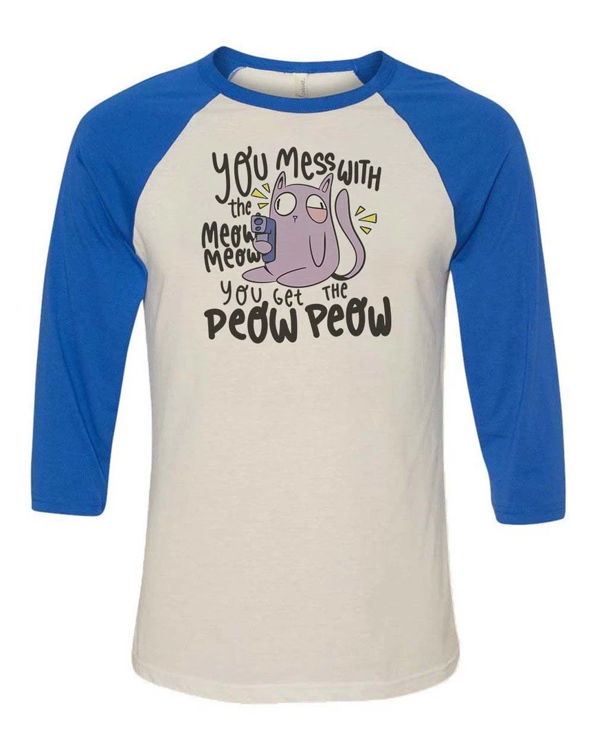 Arm The Animals Unisex | Peow Peow | 3/4 Sleeve Raglan