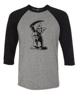 Arm The Animals 3/4 Sleeve Raglans Unisex | Reaper Kitty | 3/4 Sleeve Raglan