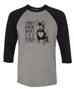 Arm The Animals Unisex | What You Teach Pittie | 3/4 Sleeve Raglan