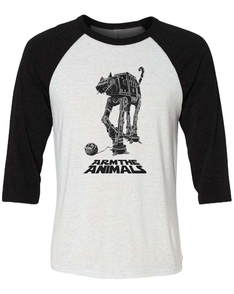 Arm The Animals Unisex | CAT-AT | 3/4 Sleeve Raglan 3/4 Sleeve Raglans