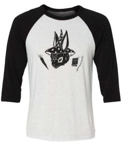 Arm The Animals Unisex | Balefire Bunny | 3/4 Sleeve Raglan 3/4 Sleeve Raglans