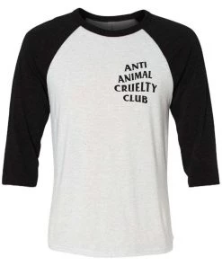 Arm The Animals Unisex | Anti Animal Cruelty Club | 3/4 Sleeve Raglan 3/4 Sleeve Raglans