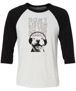 Arm The Animals Unisex | Don't Listen To The Bullpit | 3/4 Sleeve Raglan 3/4 Sleeve Raglans
