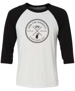 Arm The Animals 3/4 Sleeve Raglans Unisex | Rescue Knuckles | 3/4 Sleeve Raglan