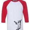 Arm The Animals 3/4 Sleeve Raglans Unisex | The Cat And The Gat | 3/4 Sleeve Raglan