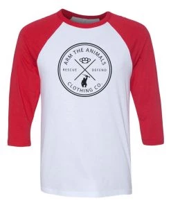 Arm The Animals 3/4 Sleeve Raglans Unisex | Rescue Knuckles | 3/4 Sleeve Raglan