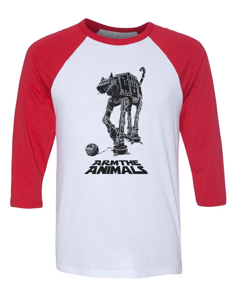Arm The Animals Unisex | CAT-AT | 3/4 Sleeve Raglan 3/4 Sleeve Raglans