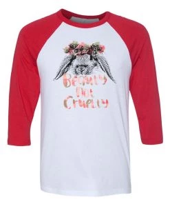 Arm The Animals 3/4 Sleeve Raglans Unisex | Beauty Not Cruelty | 3/4 Sleeve Raglan