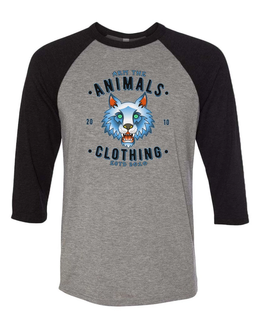 Arm The Animals Unisex | Varsity Wolf | 3/4 Sleeve Raglan